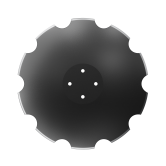 Niaux 200 concave disc blade flat center 2
