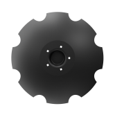 Niaux 200 concave disc blade punched center 2