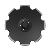 Niaux 200 concave disc blade punched center 5