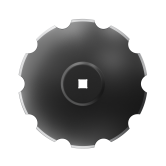 Niaux 200 concave disc blade raised center 2