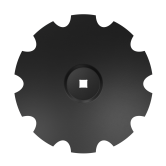 Niaux 200 concave disc blade raised center 5