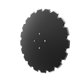 Niaux 200 flat notch coulter blade 1