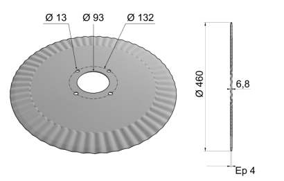 50 55 Waves Coulter Blade 460x4 C18 0007