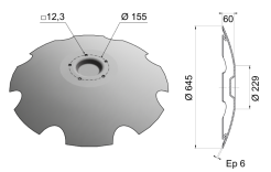 Concave Disc Blade Punched Center 645x6 D25 0002