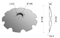 Concave Disc Blade Punched Center 736x6 D29 0002